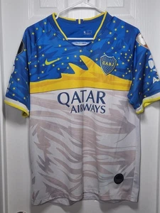 CABJ Boca Juniors Nike Jersey Men's M White Blue w/ Stars #99 ANGEL Futbol - Picture 1 of 11