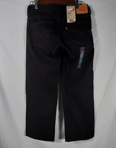550 Levis Boys Relaxed Fit Jeans Black Denim Pants Size 9 Husky 29”x25”(31x25.5) - Picture 1 of 12
