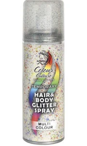 Colour Culture Temporary Multi Colour Hair And Body Glitter Spray 125ml - Picture 1 of 5