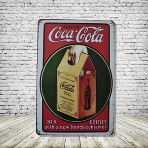 Coca Cola Vintage Style Tin Metal Bar Sign Poster Man Cave Collectible New - Picture 1 of 1