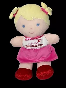 Carter's Just One You Doll plush pink blue eyes blonde hair 10" Valentine's Day - Picture 1 of 5