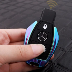 Funda protectora con llavero metálico color arco iris para Mercedes Benz GLK GLA GLC CLA CLS CLK color arco iris - Imagen 1 de 8