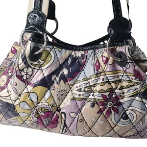 Brighton Riley Coated Quilted Bag XL - Pastel Floral - Canvas Double Handles - Picture 1 of 24