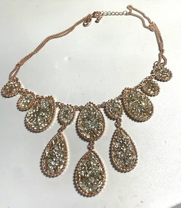 SEA GREEN ROSE GOLD NECKLACE - Picture 1 of 3