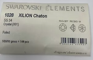 144 Stck. Swarovski 1028 34ss Kristall Xilion Kätzchen Strasssteine Komplettpaket versiegelt - Bild 1 von 2