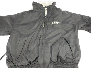 Oarsman US Army Jacket Size XL Adult Black Thick Windbreaker measurements 25 26 - Picture 1 of 11