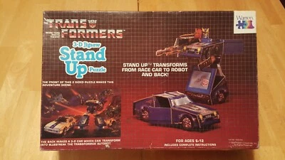 1984 Transformers Bluestreak Stand Up 2 Sided Puzzle Warren - Hasbro #1030-12-4 - Image 1 of 4