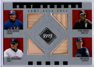 2002 UD Diamond Connection béisbol Palmeiro Thomas Olerud inserto de murciélago - Imagen 1 de 1