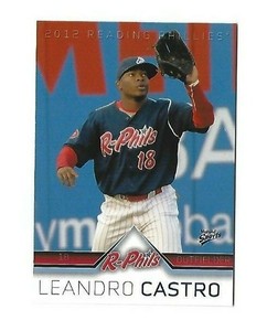2012 Reading Phillies Leandro Castro