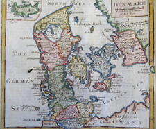 Kingdom of Denmark Jylland Sjaelland Fyn Scania Copenhagen 1709 Moll map