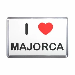 Majorca I Love Heart Plastic Fridge Magnet (S, M, L, XL) - Foto 1 di 10