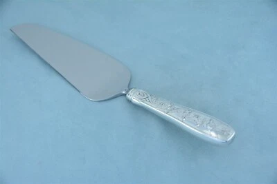 Servidor de torta de bolo Tiffany Audubon prata esterlina 10-1/2" HH sem monograma - Imagem 1 de 4