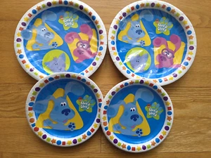 NEU Vintage Neu aus altem Lagerbestand Blue's Clues Magenta Party Papier Dessert Teller 16 - Bild 1 von 5