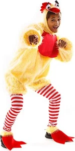 Funky Chicken Costume Unisex Halloween Adult Body Suit Polyester Resists wrinkle - Picture 1 of 4