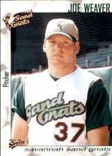 2000 Savannah Sand Gnats Multi-Ad #27 Joe Weaver Gloster Mississippi MI Card