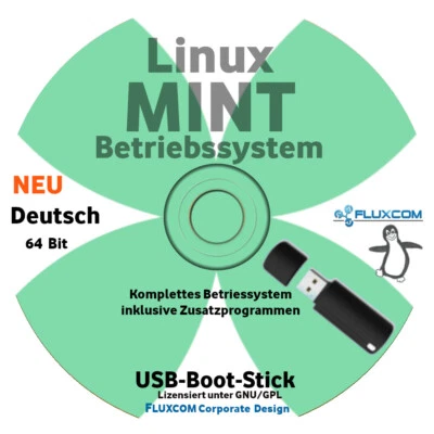 Linux MINT 64 Bit 2025 USB, komplettes Betriebssystem in deutsch - Bild 1 von 2