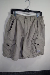 Boy Scout SEA BASE STAFF Shorts MENS M 34x8 Beige High Adventure Camp Florida - Picture 1 of 16