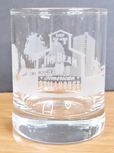 Jim Beam American Stillhouse 2,5" Shot Glass - grafica incisa Clermont Kentucky - Foto 1 di 5