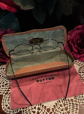 Marco de gafas Oliver Peoples vintage; Beta Titanium Rush Fever negro; estuche/tela Foto 1 de 4