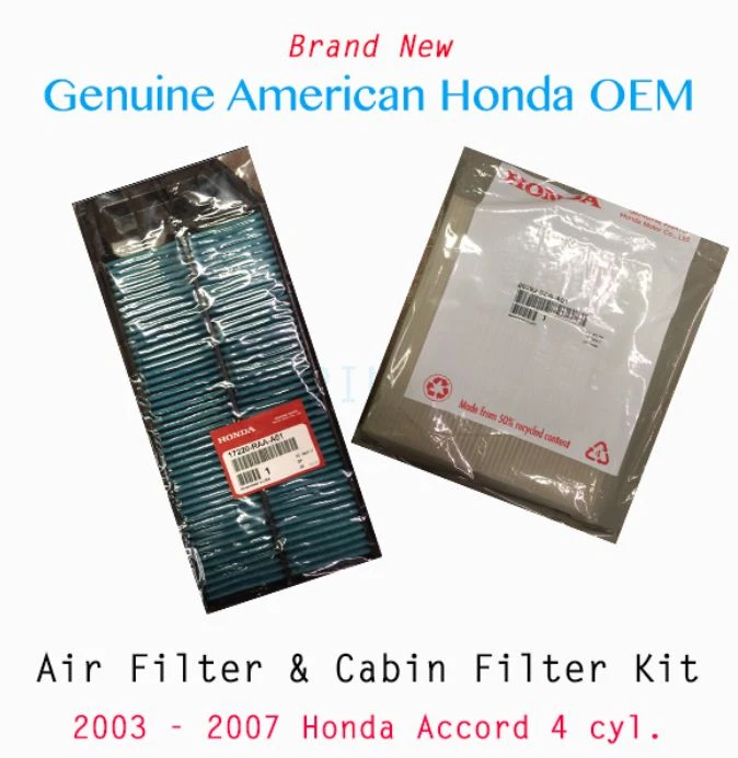 Filtro de aire y cabina motor Accord 4cyl genuino OEM Honda 2003-2007  Foto 1 de 1