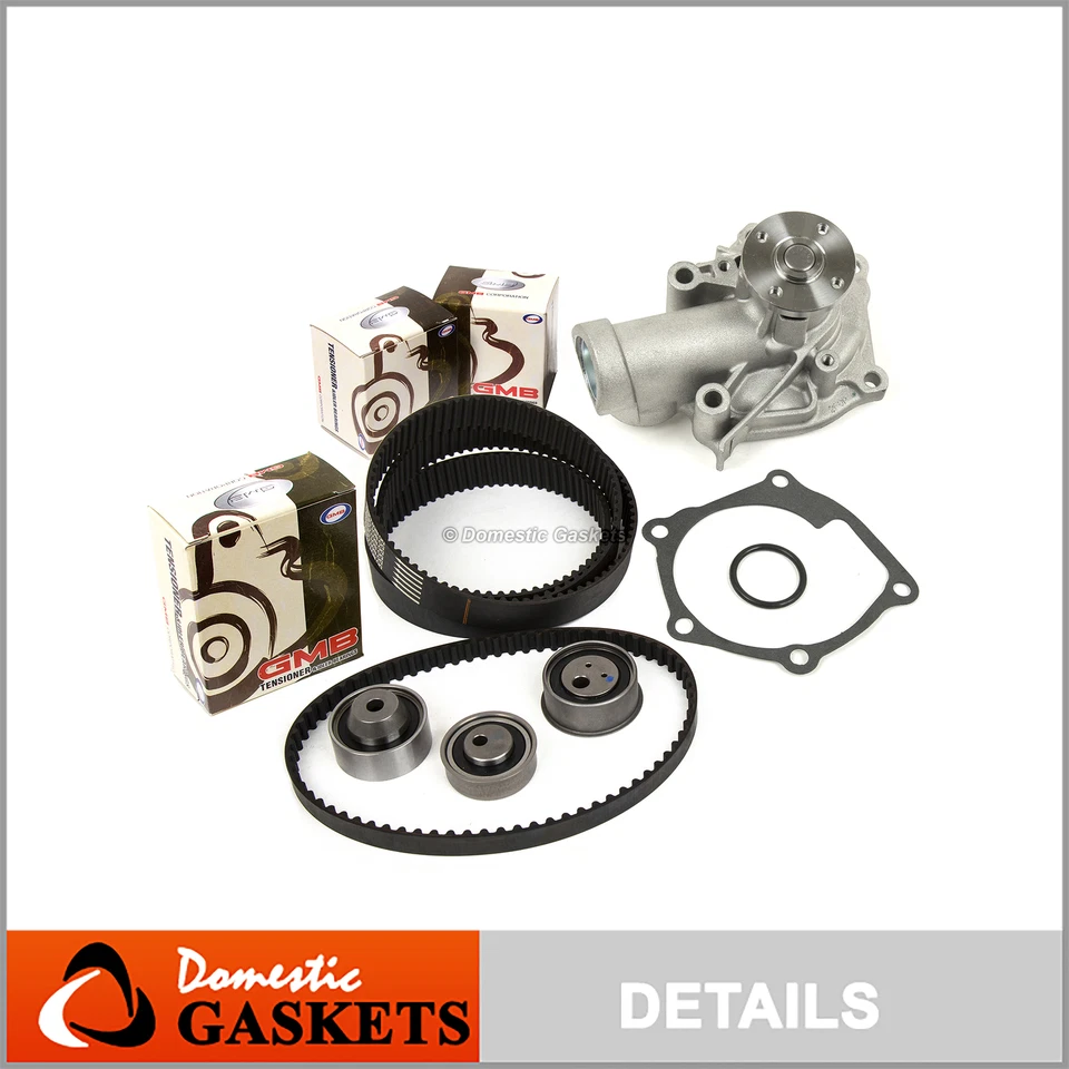 Kit de correa de distribución apta para bomba de agua apta para 08-12 Mitsubishi Galant Eclipse 2.4 SOHC 4G69 Foto 1 de 4