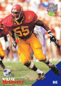 CLASSIC-DRAFT Willie McGinest RC PATRIOTS BROWNS USC Trojans - Picture 1 of 1