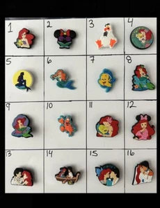 croc charms Disney the Little Mermaid You Choose! Read Description - Picture 1 of 3
