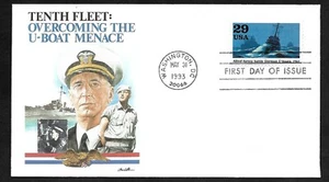 #2765a  29c WWII-1943: Overcoming the U-Boat Menace- Fleetwood FDC - Picture 1 of 2