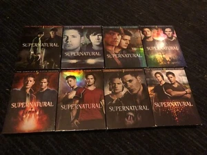 SUPERNATURAL SEASONS 1-8, DVDS, VG-GREAT SHAPE - Picture 1 of 1