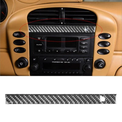 Cubierta interior portavasos de fibra de carbono para Porsche Boxster/996 2002-2004 Foto 1 de 4