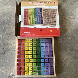 Wooden Multiplication Table Board Learning Toy - Picture 1 of 6