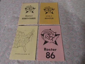 Matchbox USA  Roster  Booklets from 1983 1984 1985 1986 - Picture 1 of 1