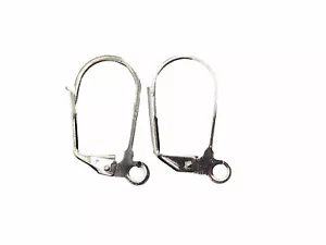 Sterling Silver Ear Wires Lever back 12 Pieces - Picture 1 of 2