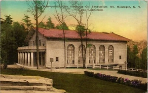 Postcard Met Life Insurance Co Sanitarium Mt. McGregor NY Hand Colored Albertype - Picture 1 of 3