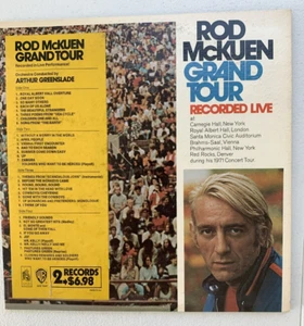 Rod McKuen Grand Tour Live Compilation-PROMO White Label-2 LP set gatefold - Picture 1 of 12