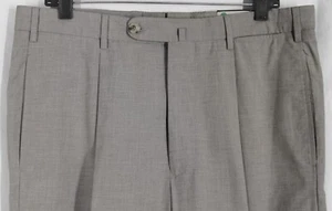©¿©¬ SMOOTH NWT GIANLUCA ISAIA HAND_CRAFTED__WARM_MID_GRAY 100% COTTON W35 12699 - Picture 1 of 5