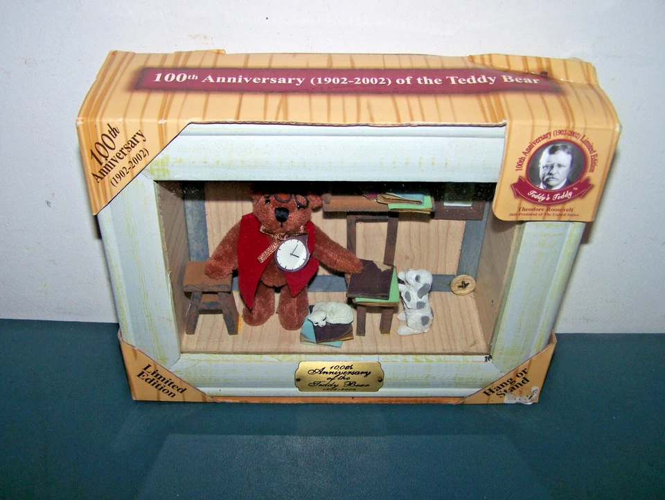 100th Anniversary of The Teddy Bear Framed Shadowbox 2002