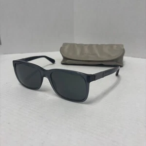 Vintage Giorgio Armani Sonnenbrille anthrazitgrau eckig breite gerahmte Gläser & Etui - Bild 1 von 14