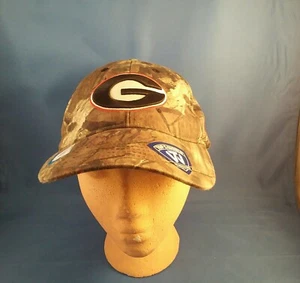 Georgia Bulldogs Mossy Oak Top of the World sombrero ajustable nuevo con etiquetas. MIRAR  - Imagen 1 de 4