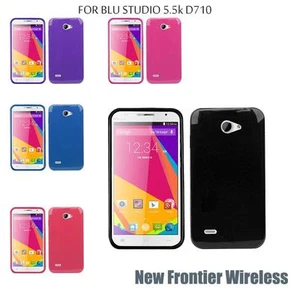 Funda de gel suave de poliuretano termoplástico + protector de pantalla para BLU Studio 5.5K D710 - Imagen 1 de 7