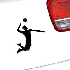 2pcs Male Volleyball Player Sport Car Window Door Bumper Vinyl Stickers Decal