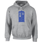 204 Police Call Box Hoodie Who Time Travel Doctor Tv Show Vintage Geek New