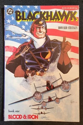 Blackhawk (1988 DC Comics) #1-3 mini série completa. Formato Prestige. Chaykin - Imagem 1 de 4