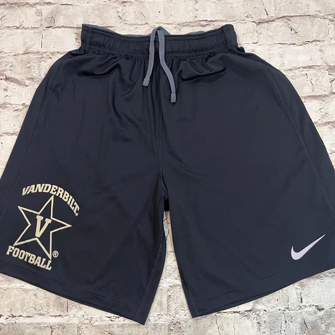 Nike Vanderbilt Commodores Mens Athletic Shorts Football Dri-Fit Size Medium 10" Cover