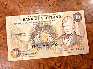 Bank of Scotland Paper £10 Note Highly Collectable UNC 1 Sep 1989  - DP367435 - Picture 1 of 5