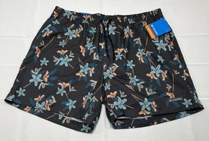 NWT Columbia Mens Regular fit Drawstring Shorts XL (36x6”Ins) Floral Stretch - Picture 1 of 11