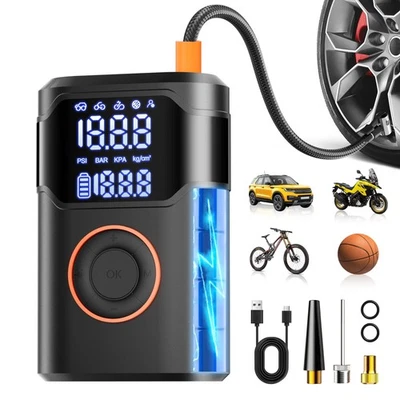UZNY Tire Inflator Portable Air Compressor-150PSI Cordless Tire Air Pump, 5X - Image 1 of 4