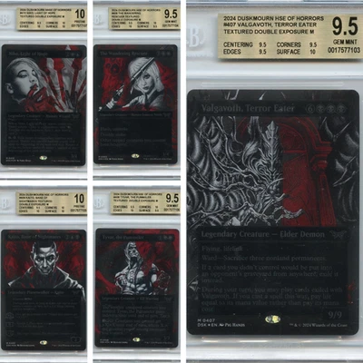 Duskmourn Textured Double Exposure Foil Graded BGS 10 Pristine 9.5 GEM Mint Set! - Image 1 of 4