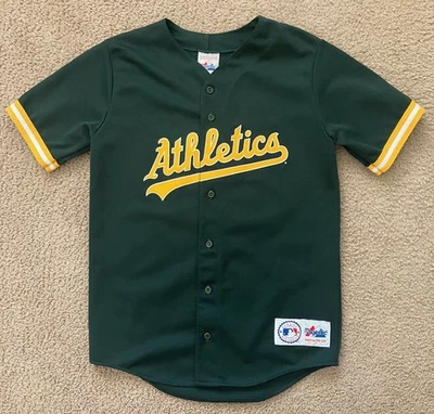 Majestuosa camiseta de béisbol juvenil grande Mark Mcwire Oakland Athletics MLB de colección Foto 1 de 4
