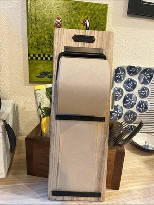 Hearth & Hand W/Magnolia Wooden Memo Board W/Paper Wall Mount-14”x5” - Image 1 of 4